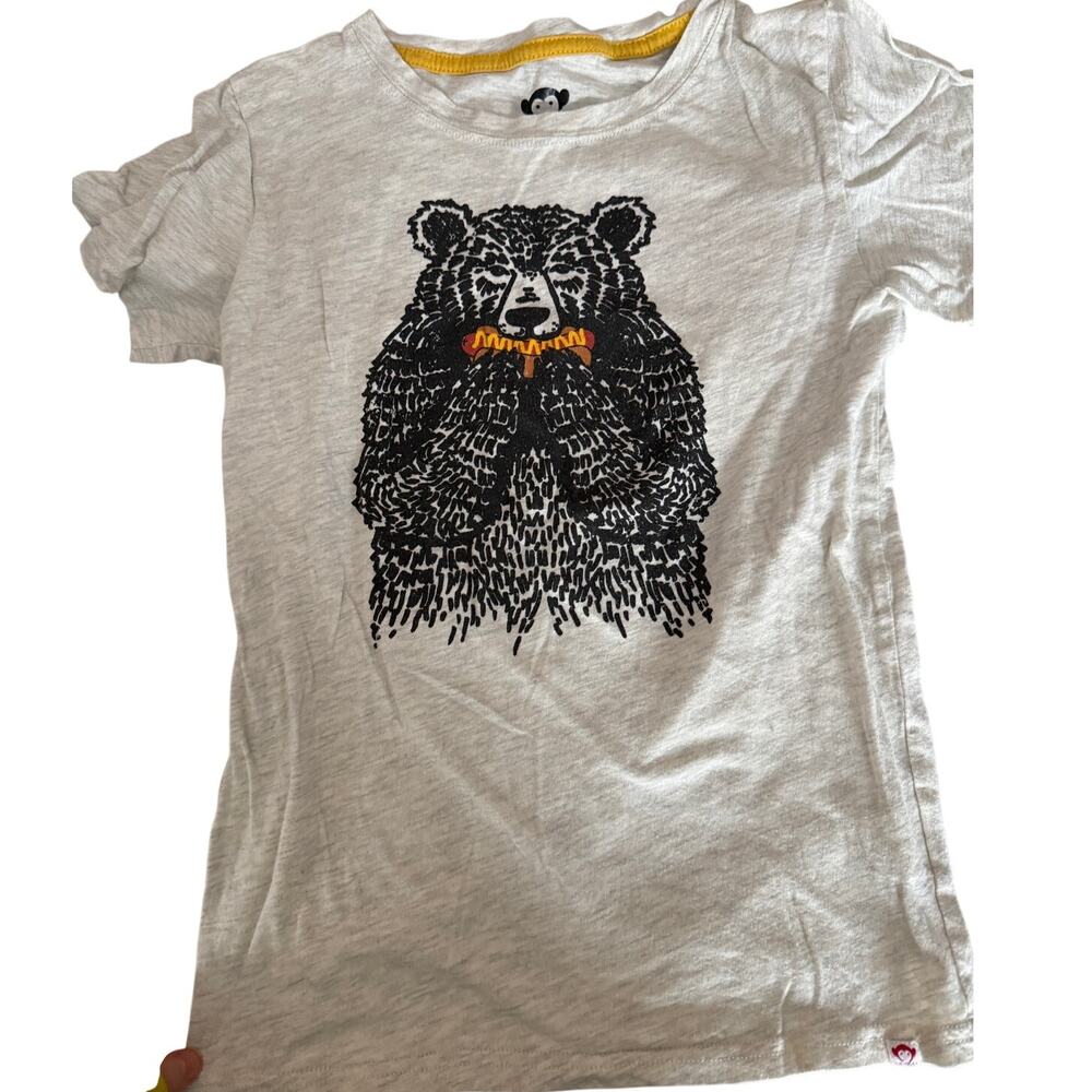 Appaman white bear shirt size 12